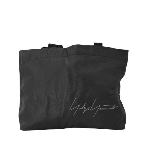 ヨウジヤマモト Yohji Yamamoto シグネチャーロゴカウレザートートバッグ S メンズ ONE SIZE